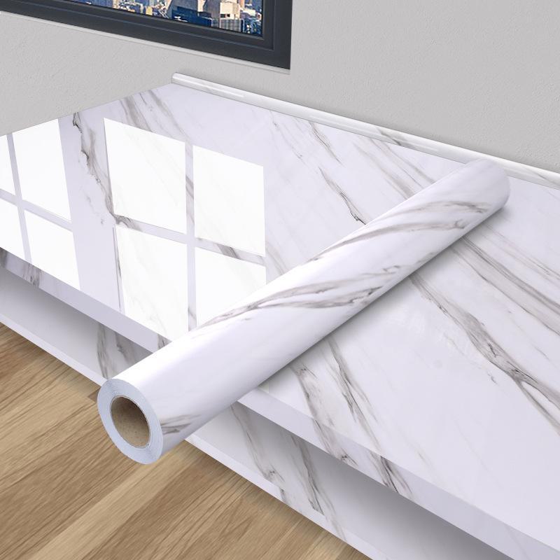 Водонепроницаемые самоклеящиеся наклейки с мраморным узором для столов и обеденных столов 【BD740】